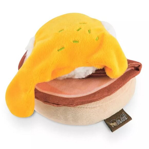 NWT ~ Barking Brunch: Benny's Benedict Dog Toy ~ 5.9" (L) x 4.7" (W) x  3.5" (H) - Picture 1 of 14